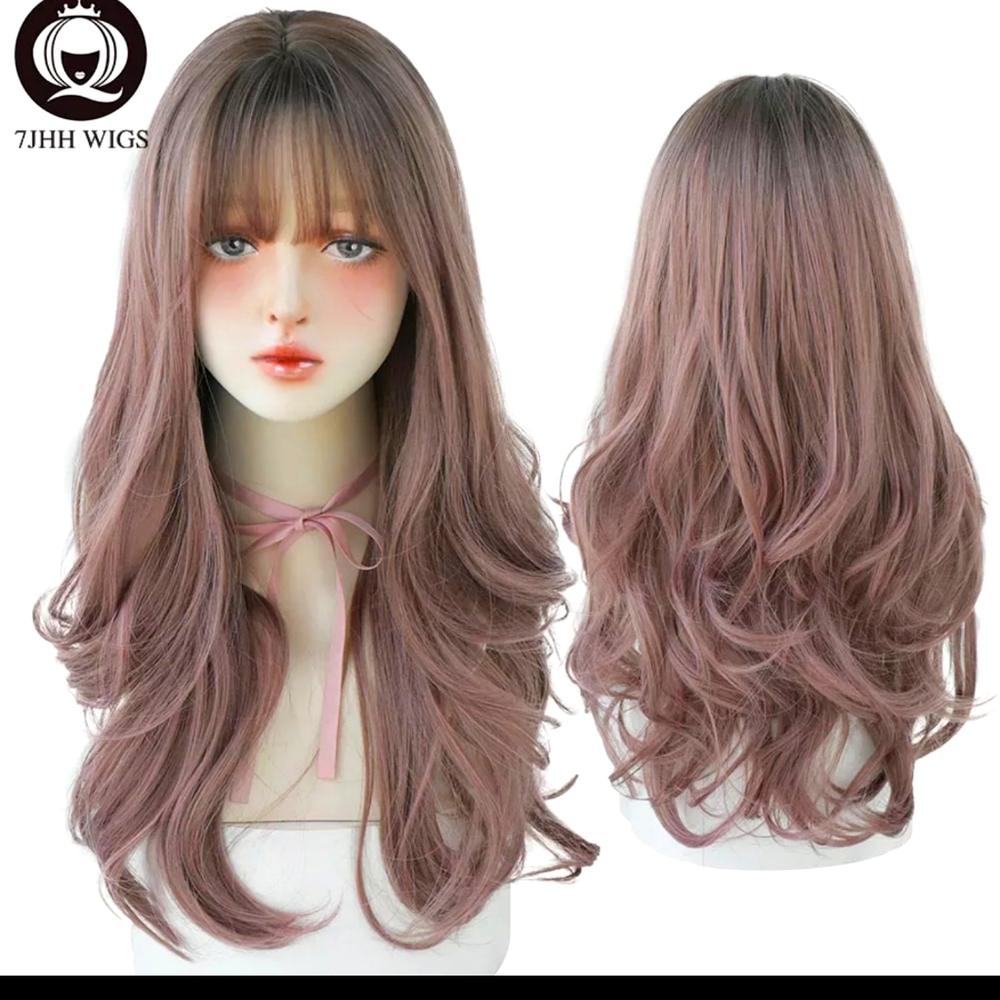 Rose gold wig